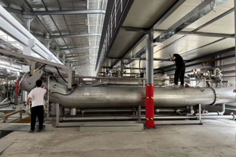 湖州某印染染缸气凝胶绝热涂层应用案例