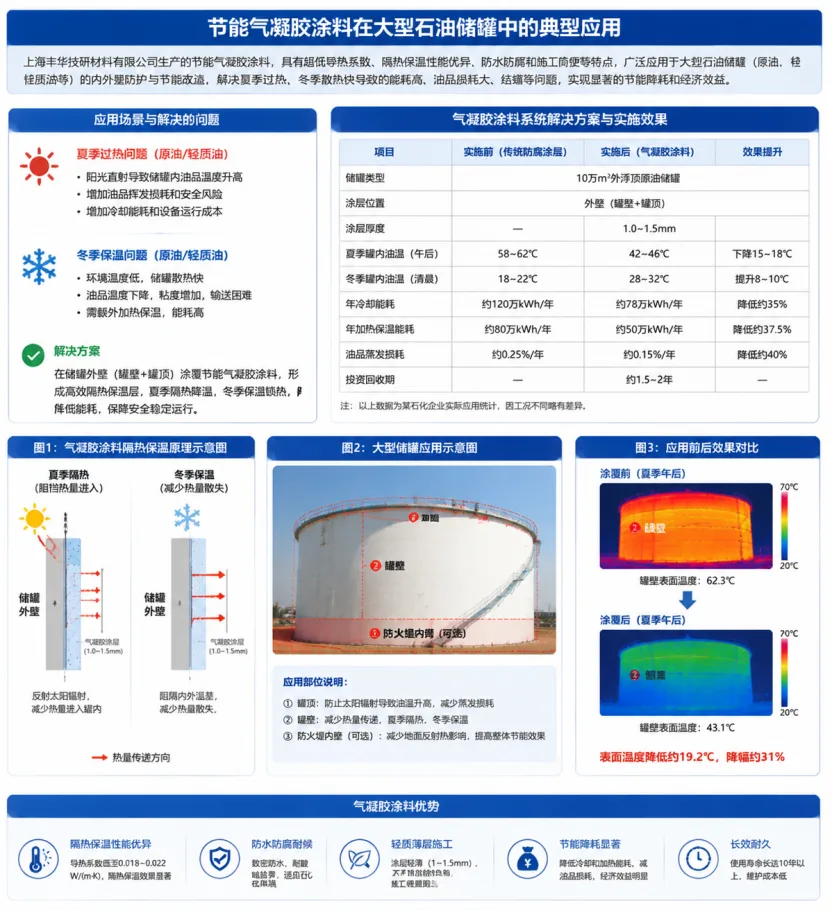 节能气凝胶涂料在大型石油储罐领域的应用