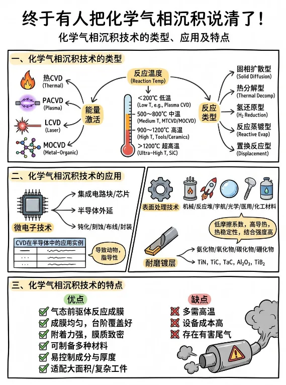 终于有人把化学气相沉积说清了!