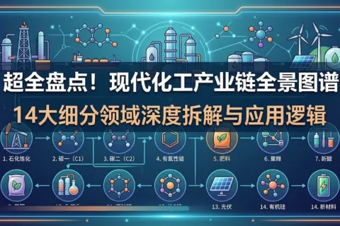超全盘点！现代化工产业链全景图谱：14大细分领域深度拆解与应用逻辑